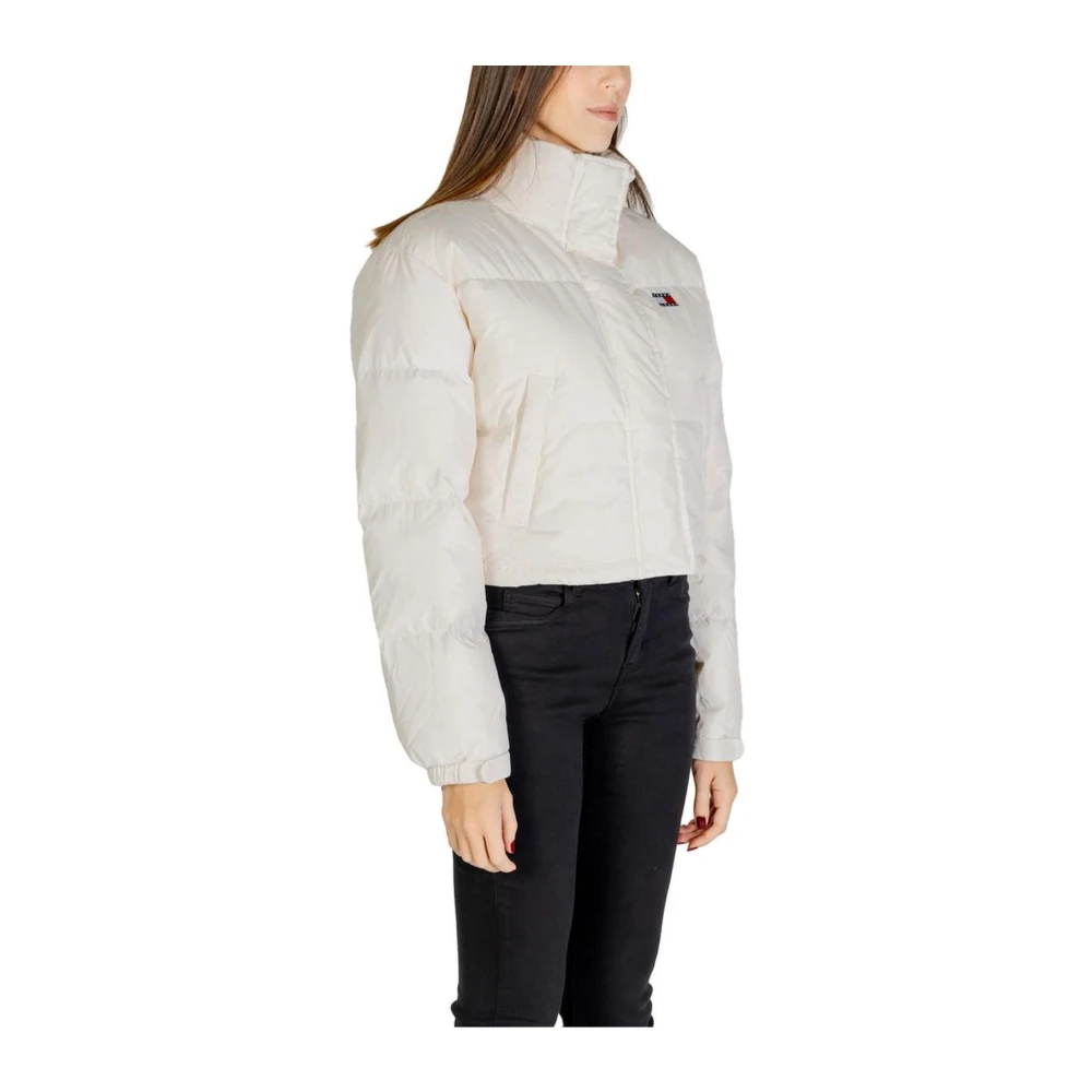 Tommy Jeans Herfst Winter Dames Polyester Jas Collectie Beige Dames