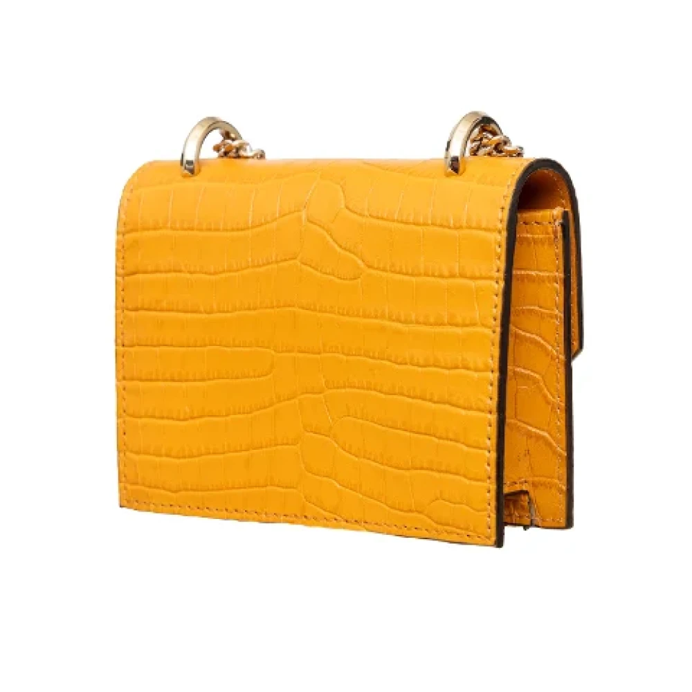 Jimmy Choo Pre-owned Leather shoulder-bags Yellow Dames