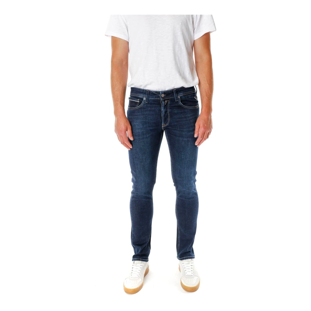 Replay Grover Straight Fit Jeans Blue Heren