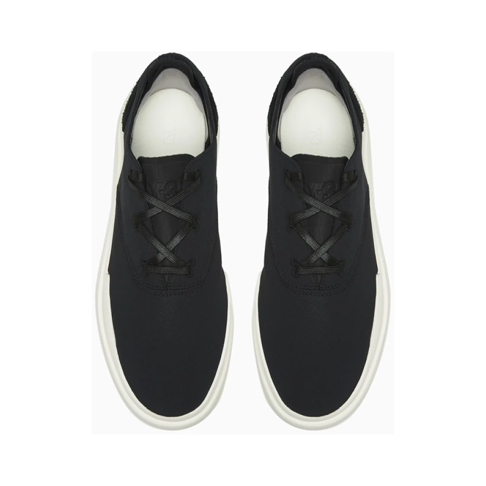 Y-3 Formele sneakers in effen kleur stof Black Heren
