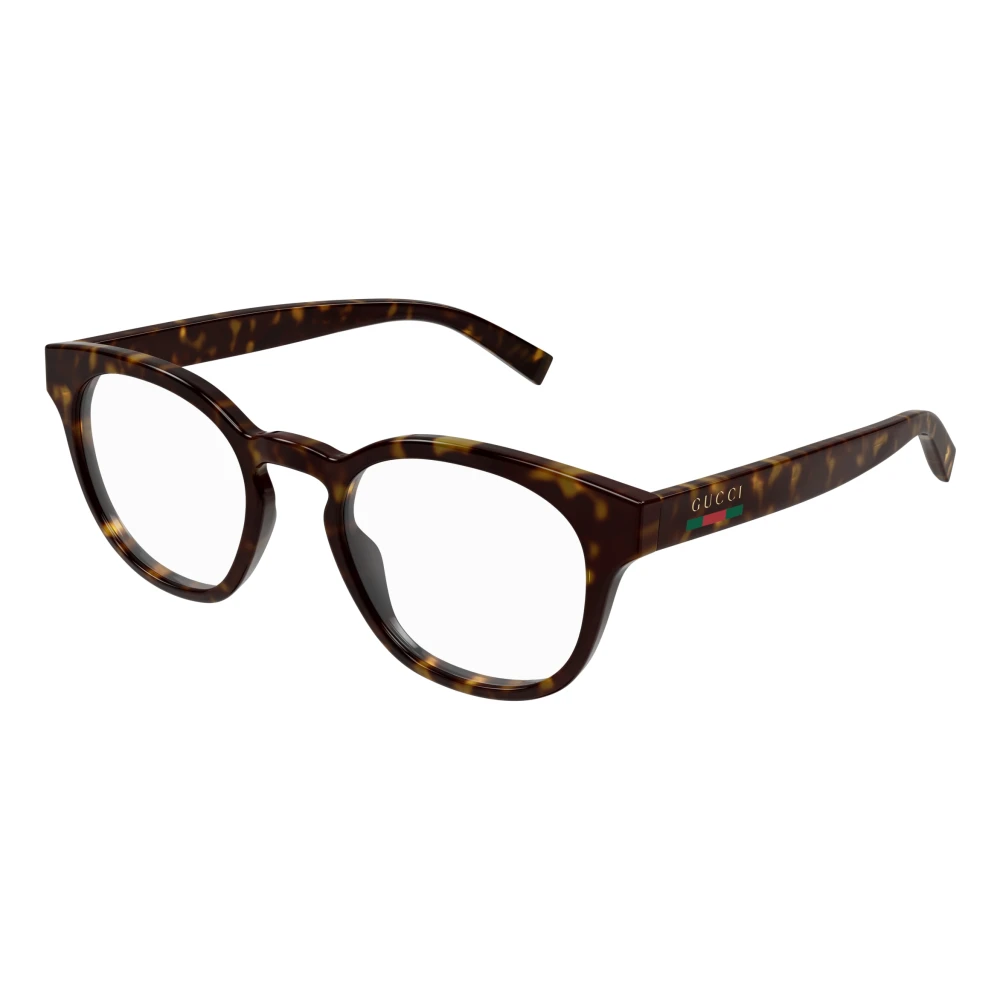 Gucci Men's Brown Glasses, 52 Mm, Stylish Eyeglasses In Black