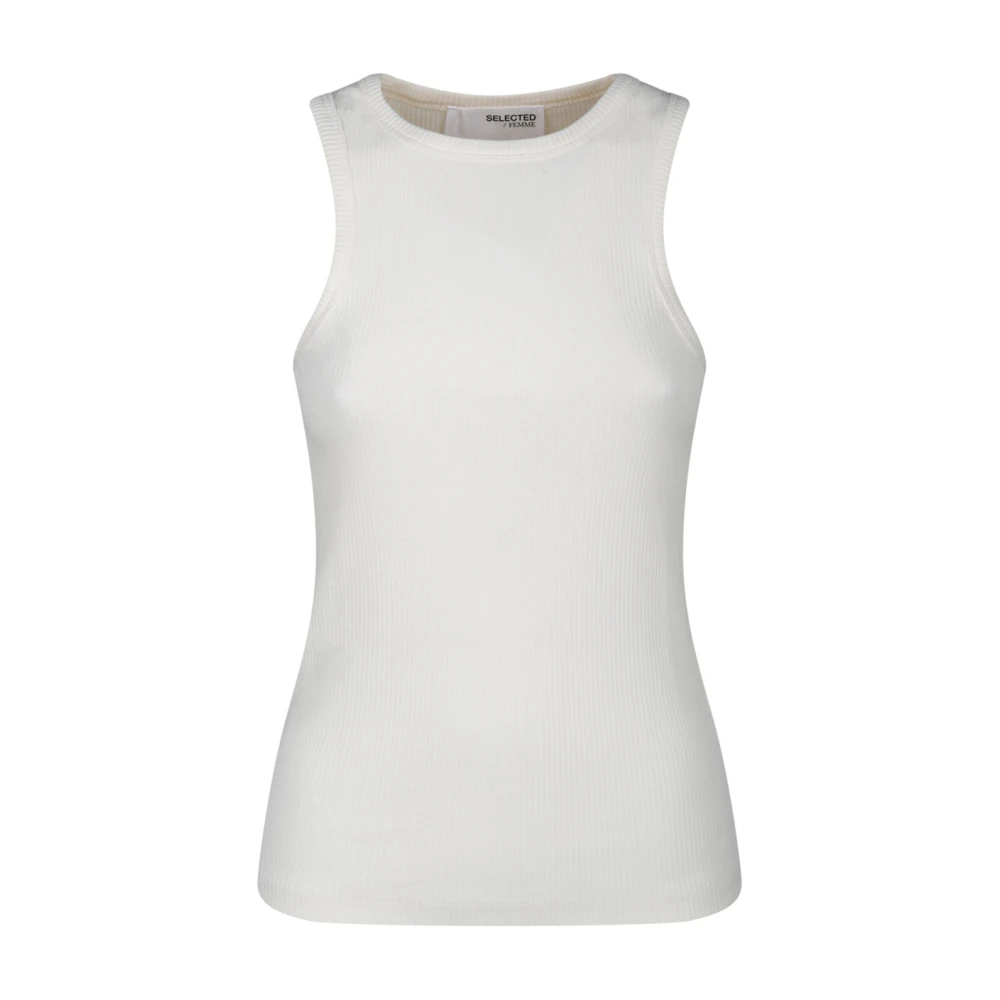 Selected Femme Mouwloze Top White Dames