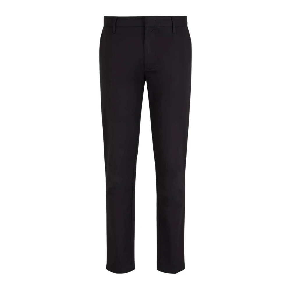 Emporio Armani Zwarte broek voor mannen Black Heren