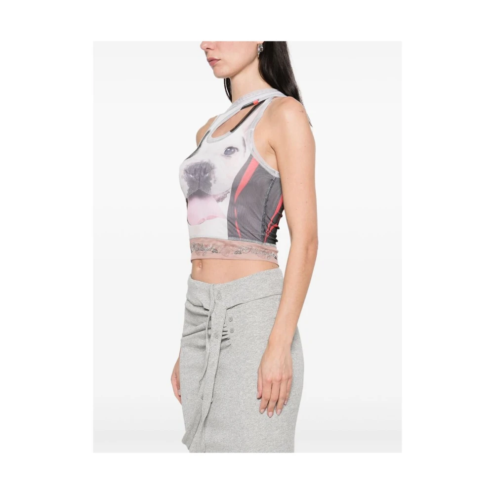 Ottolinger Jurk met Logo Print en Uitgesneden Details Multicolor Dames