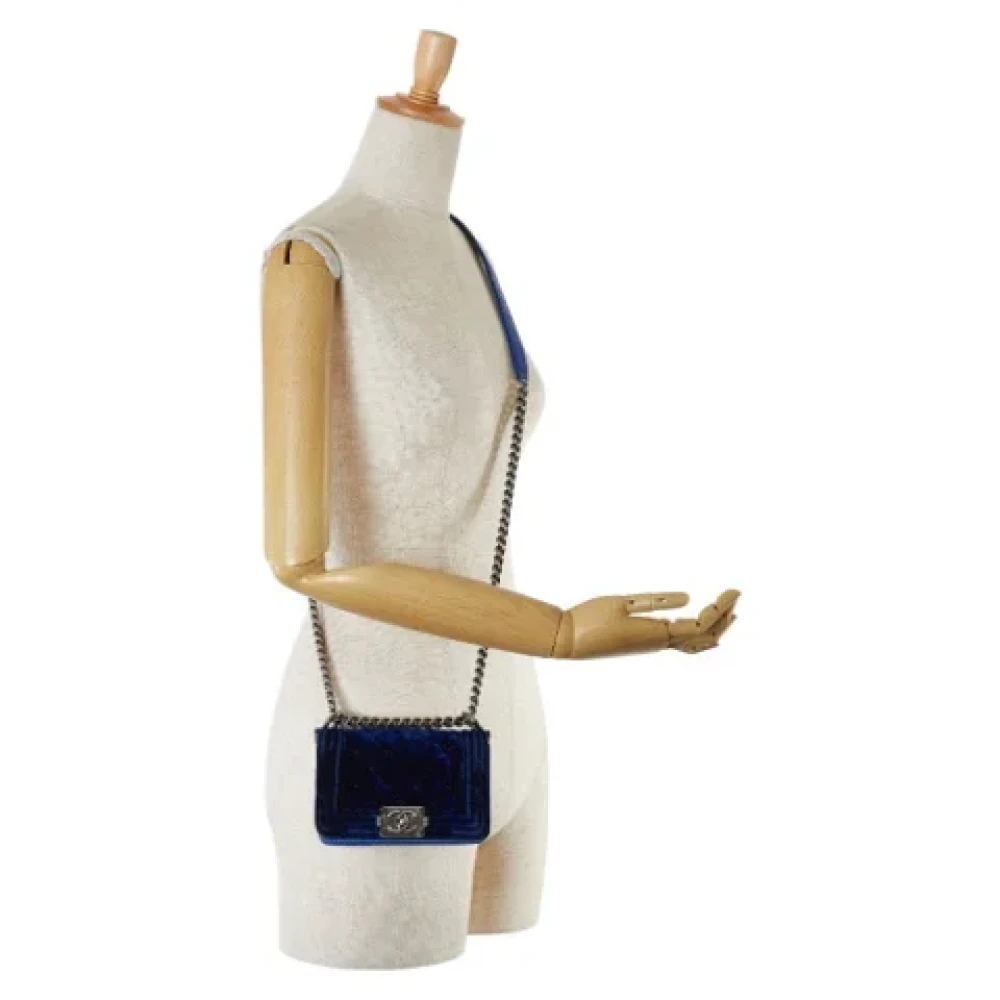 Chanel Vintage Pre-owned Fabric chanel-bags Blue Dames