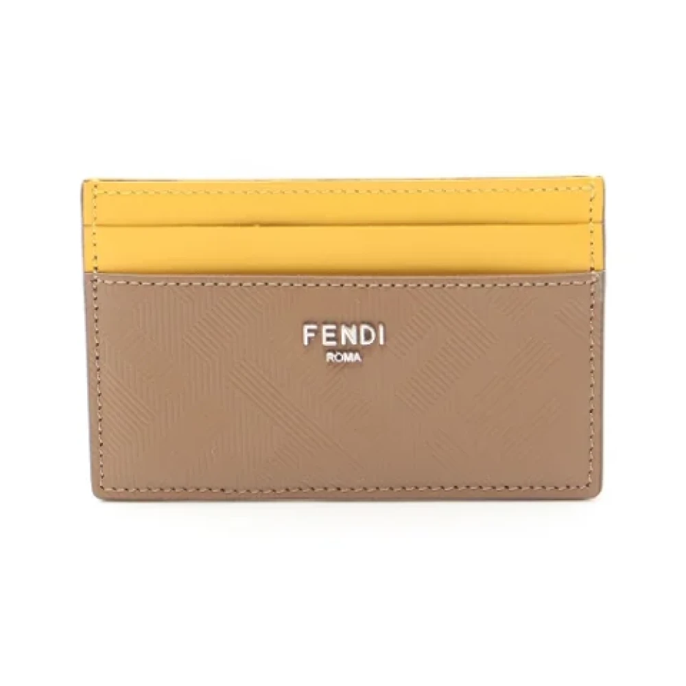 Fendi Vintage Pre-owned Leather wallets Brown Dames