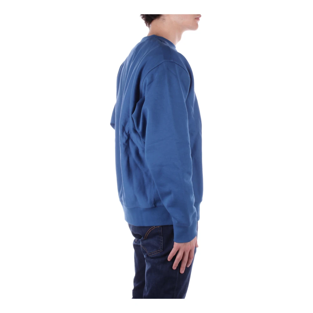 Carhartt WIP Stijlvol Sweatshirt met Logo Blue Heren