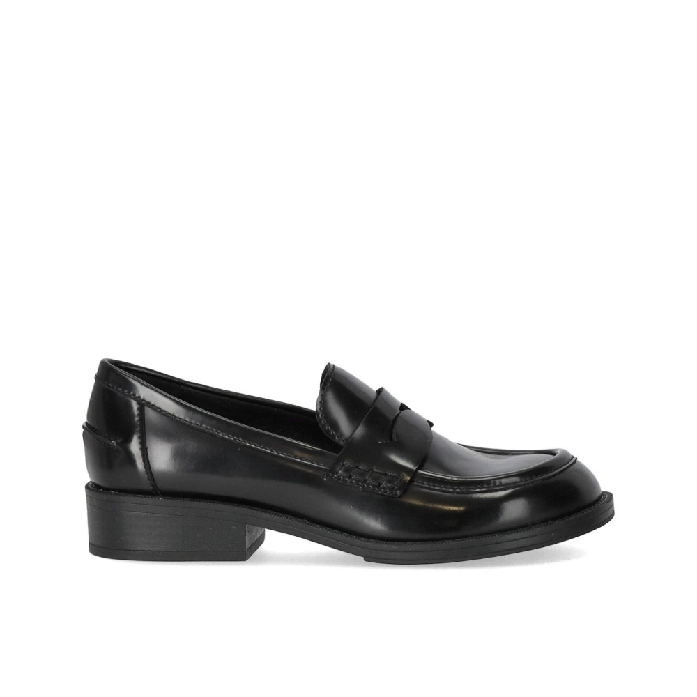 Ash Black Loafers, Female, 7 Uk, Leather Ringo Loafer Shoes