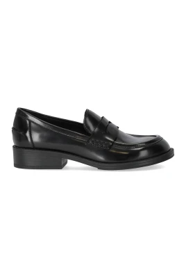 Svart läder Ringo Loafer skor