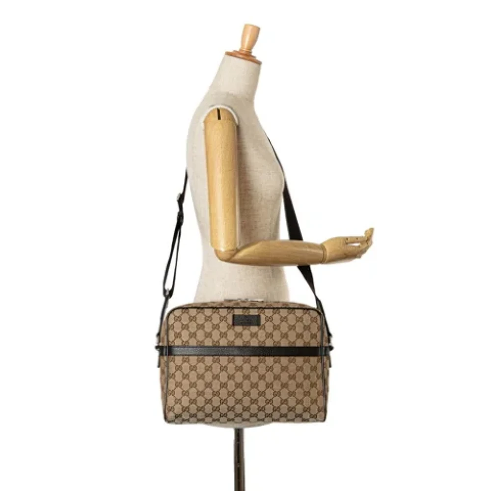 Gucci Vintage Pre-owned Canvas gucci-bags Brown Dames