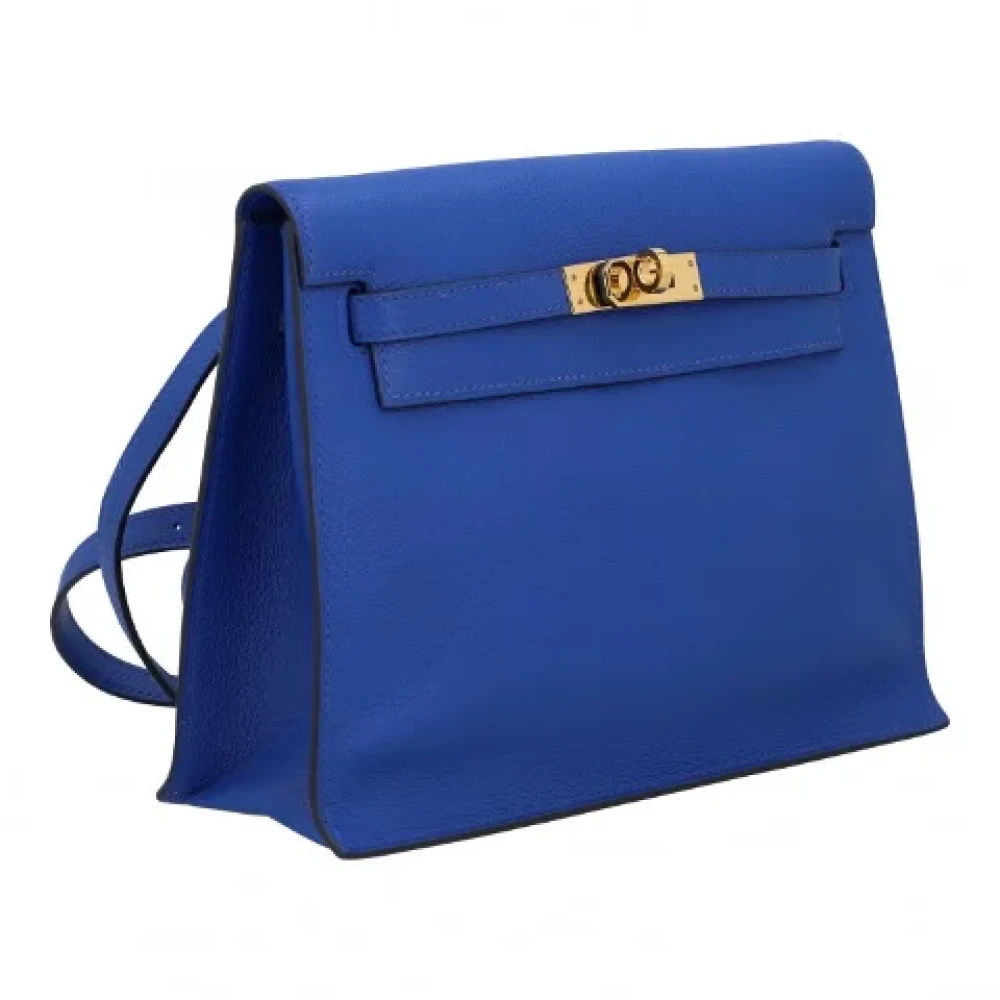 Hermès Vintage Pre-owned Fabric shoulder-bags Blue Dames