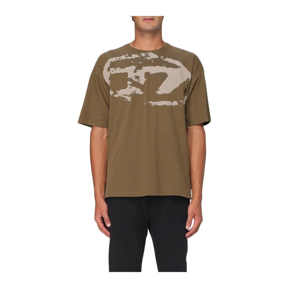 Diesel Uomo Verde Top, S, New,