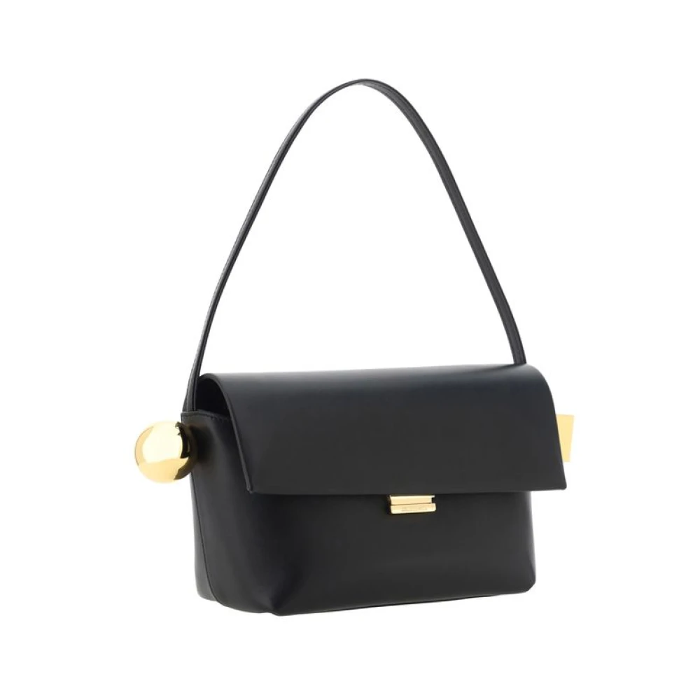 Jacquemus Moderne Leren Schoudertas Black Dames
