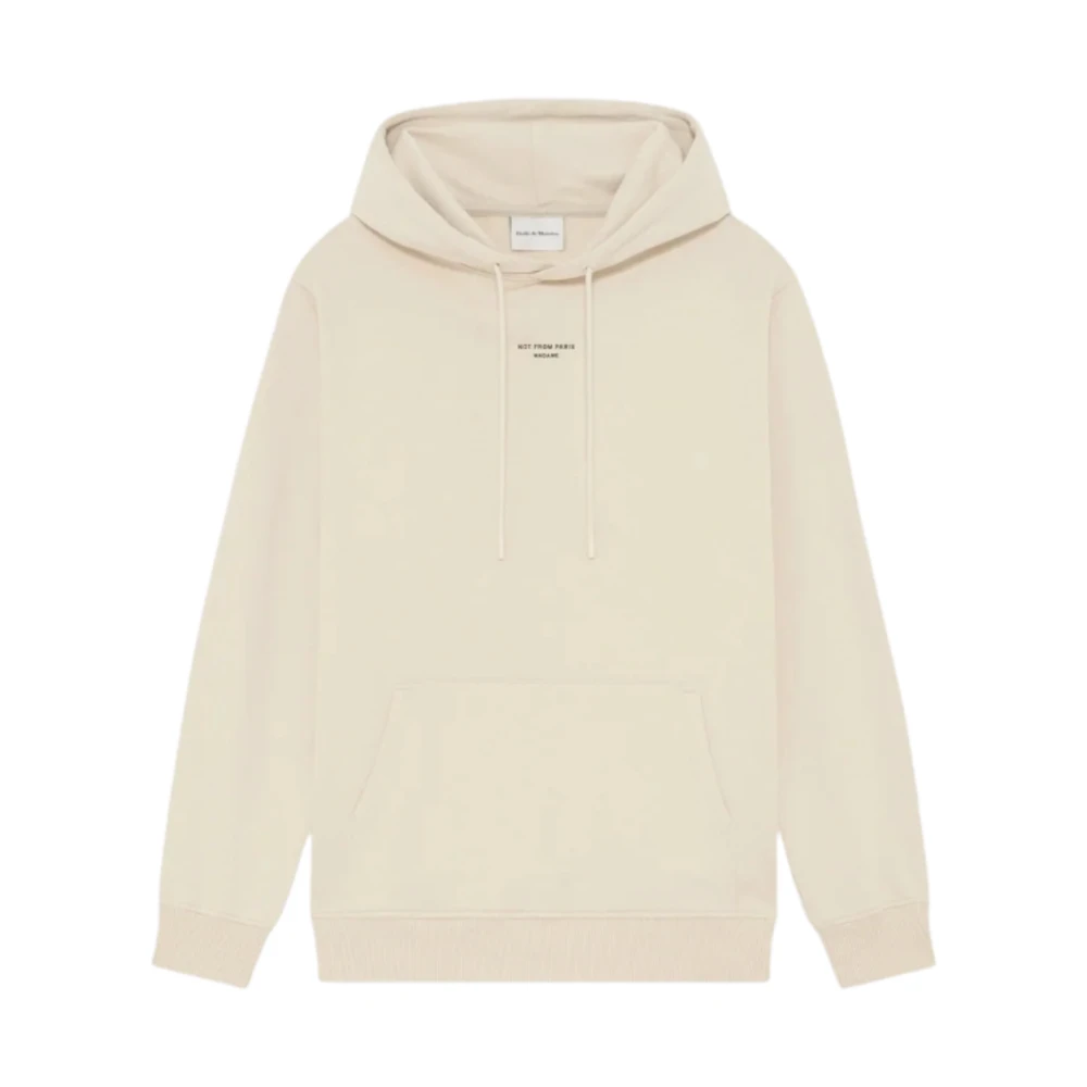 Drole De Monsieur Men's Beige Le Hoodie Slogan Classique