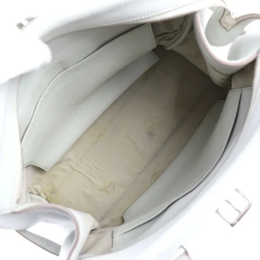 Hermès Vintage Pre-owned Fabric handbags Gray Dames