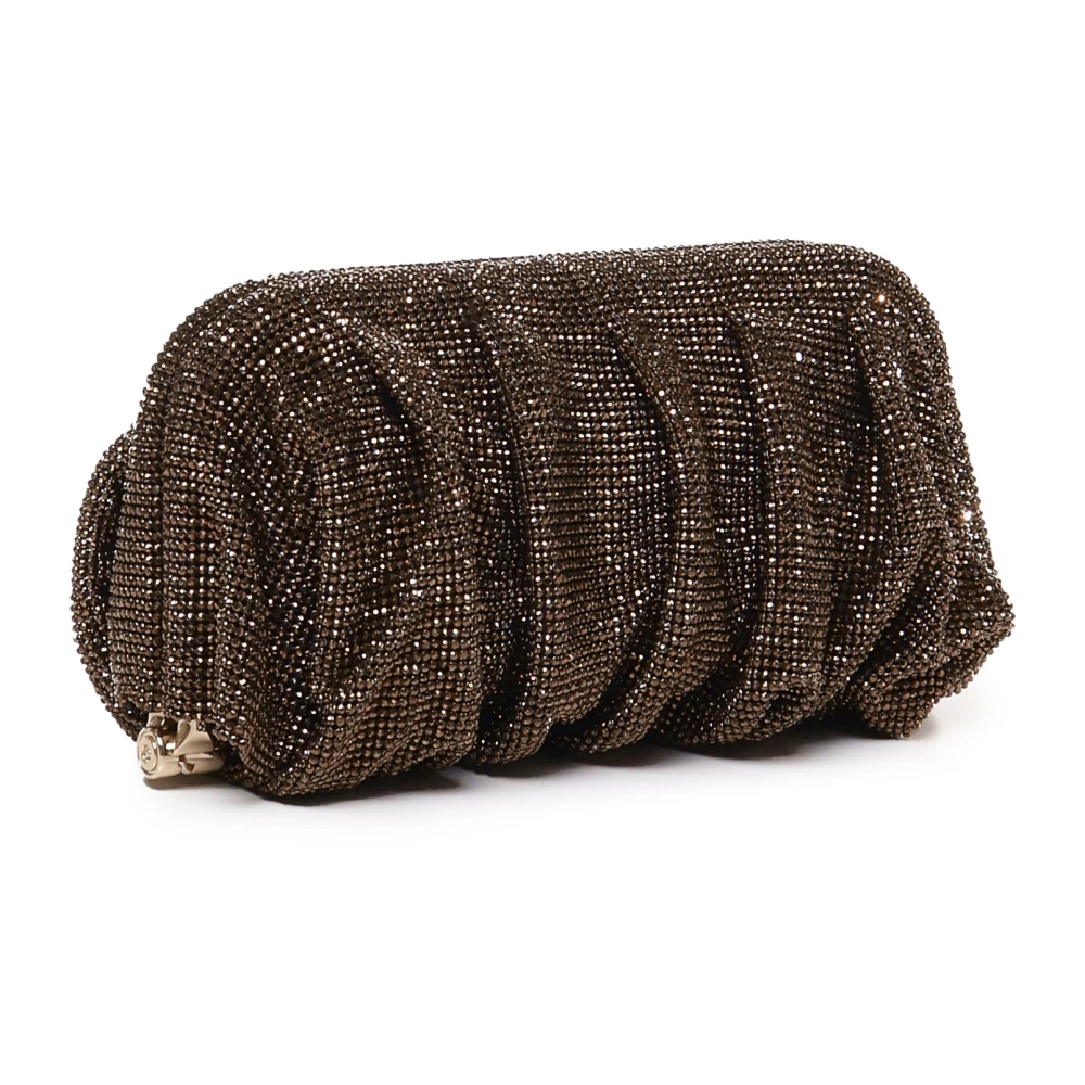 Benedetta Bruzziches Mesh Clutch Tas Bruin Gemaakt in Italië Brown Dames