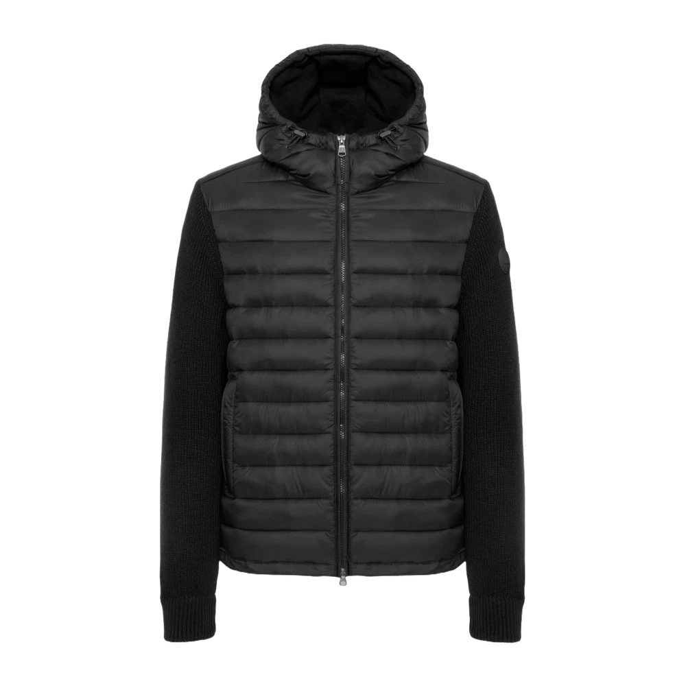Colmar Zwarte Waterdichte Jas met Geribbelde Gebreide Mouwen Black Heren