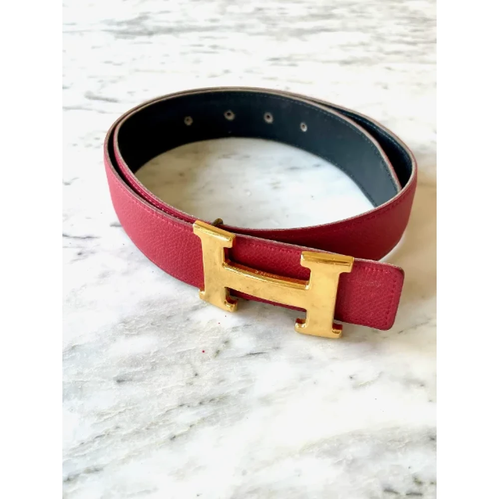 Hermès Vintage Pre-owned Leather belts Black Dames