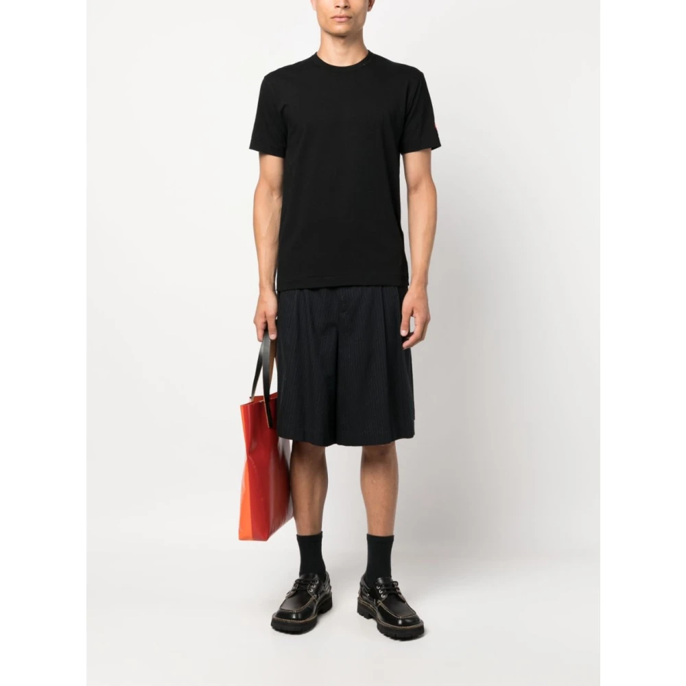 Comme des Garçons Play Zwarte Pixel Logo T-shirt Black Heren