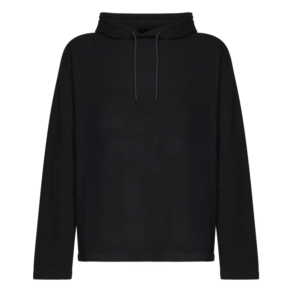 Hevo Zwarte Katoenen Hoodie Black Heren
