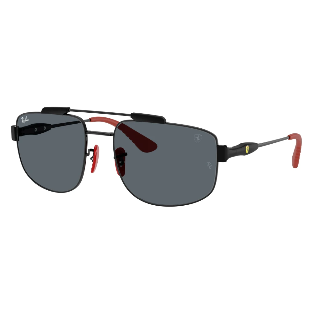 Ray-Ban Unisex Sunglass RB3789M Scuderia Ferrari Collection - Frame color: Black, Lens color: Blue - Image 4