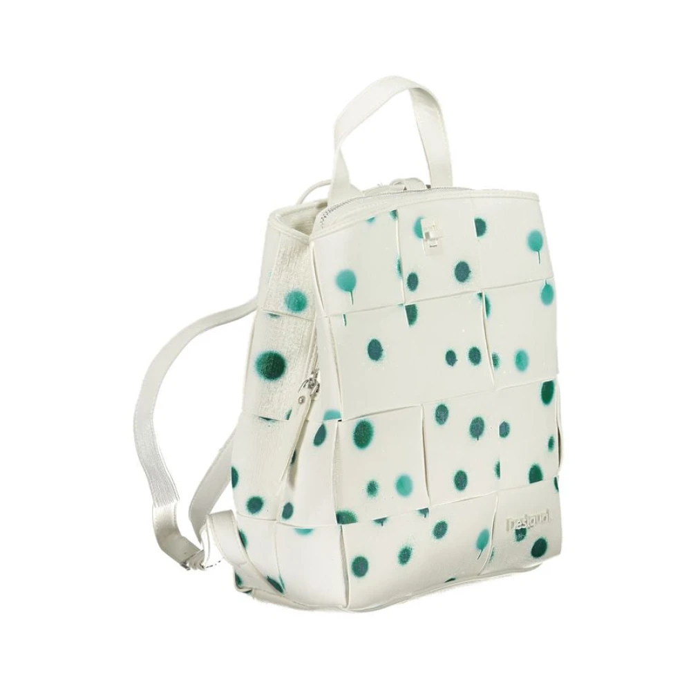 Desigual Polyethyleen Rugzak met Polka Dot Design White Dames