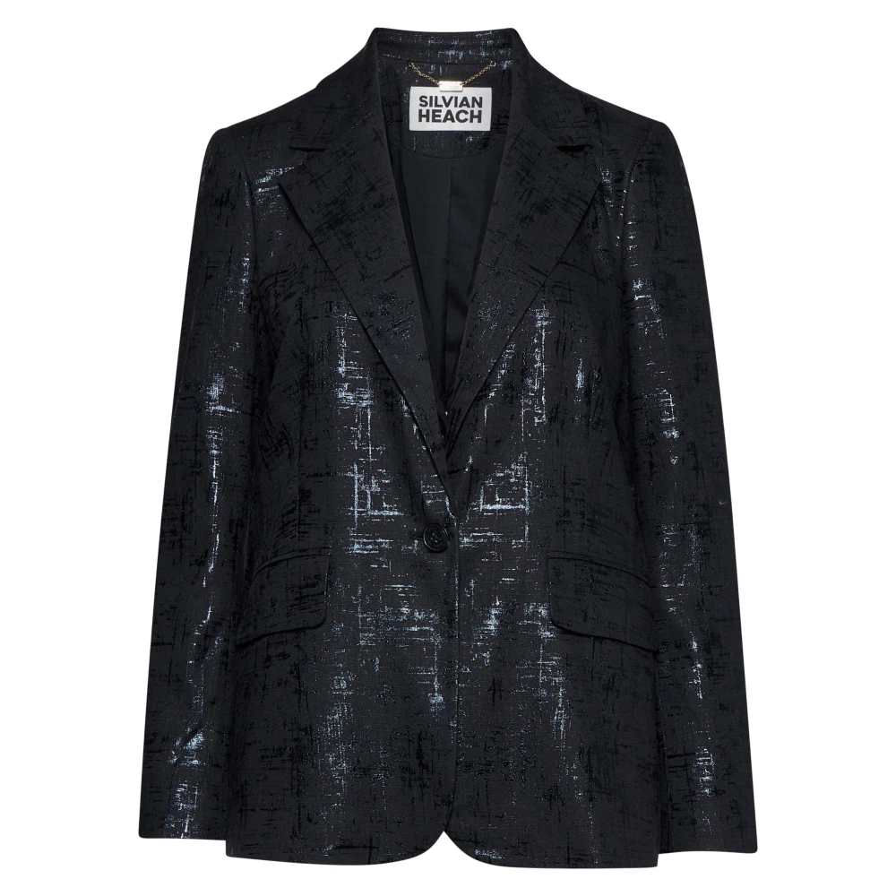 Silvian Heach Donna Nero Giacche, S, New,