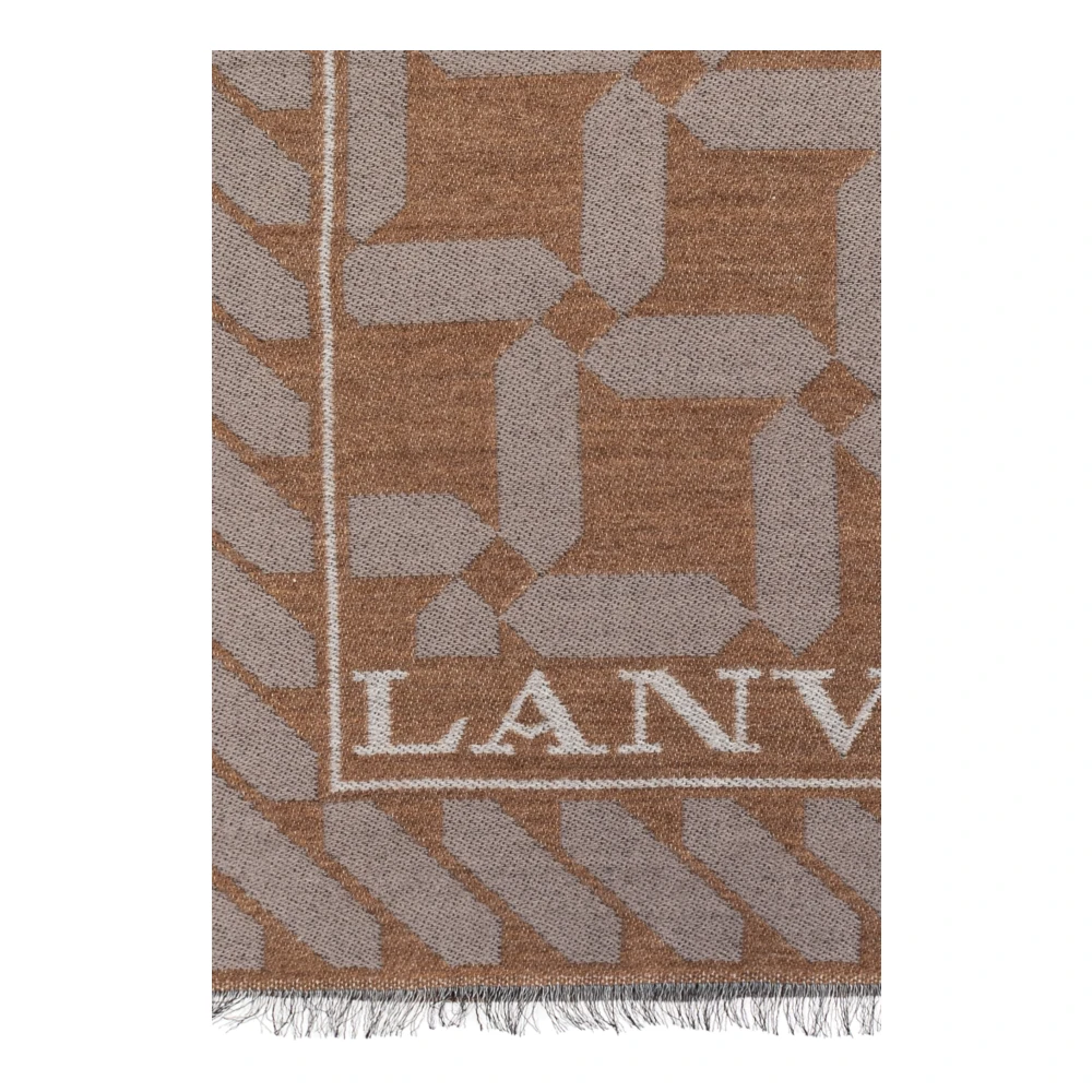 Lanvin Wollen sjaal Brown Dames