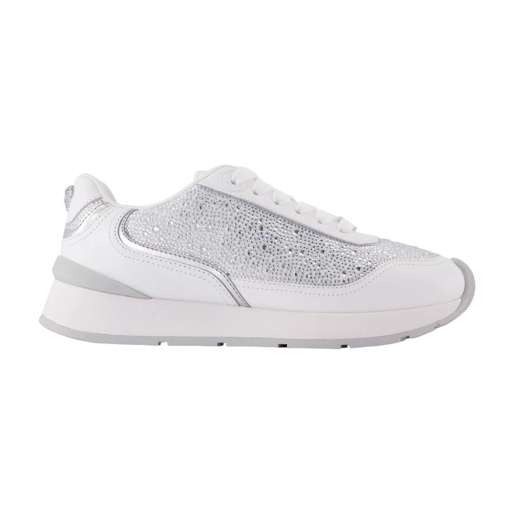 Versace Women's White Leather Sneakers - Textured Calfskin