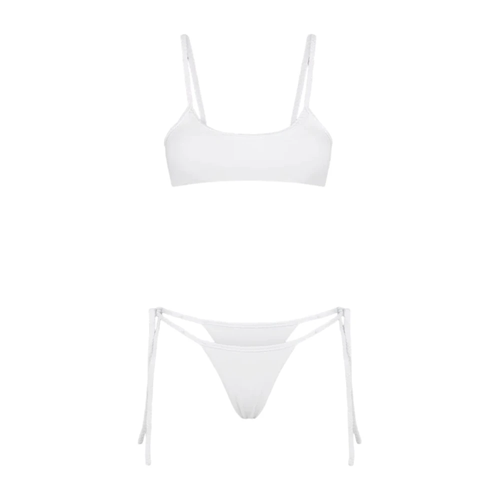 F**k Bikini 2-Delat Set White, Dam