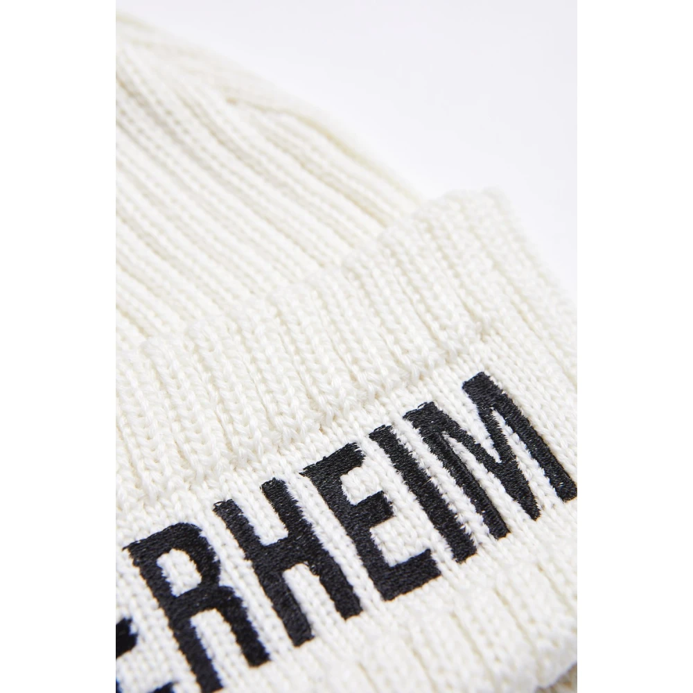 Stutterheim Merino Wol Ribgebreide Muts White Unisex
