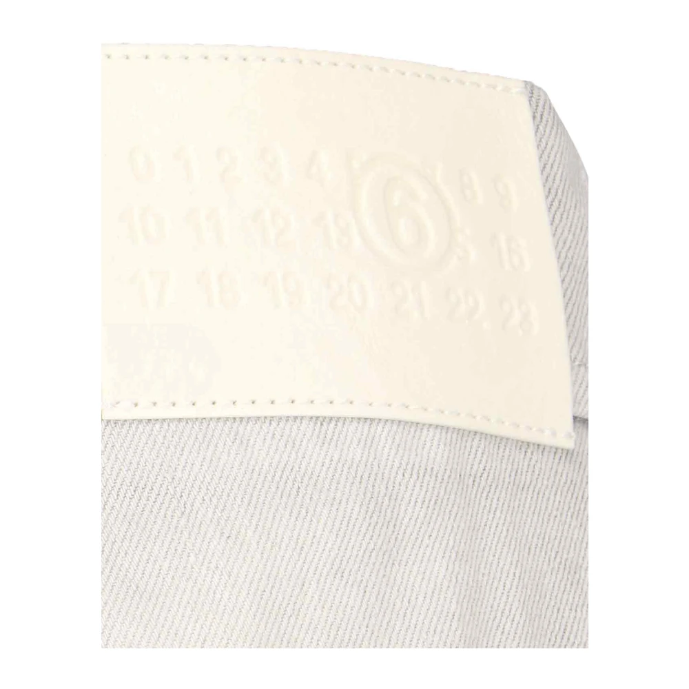 MM6 Maison Margiela Wide Jeans White Dames