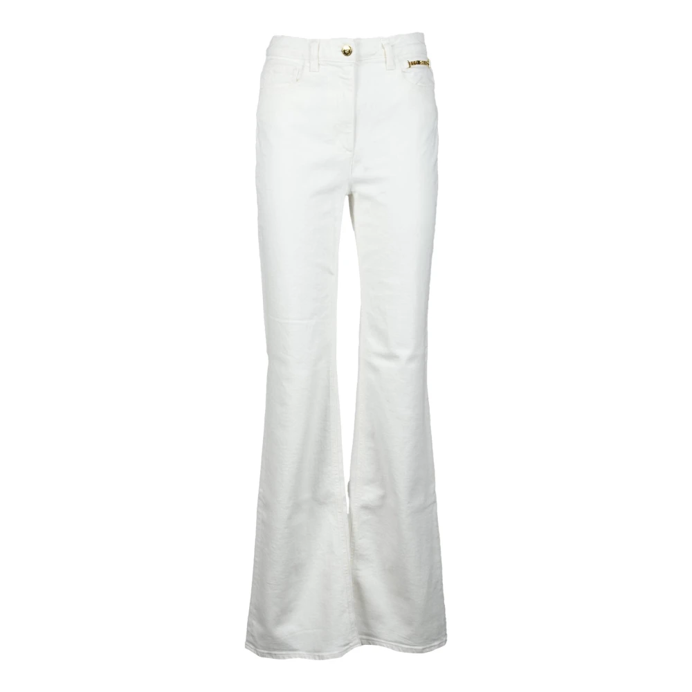 Elisabetta Franchi Stijlvolle Jeans met Katoen en Elastaan White Dames