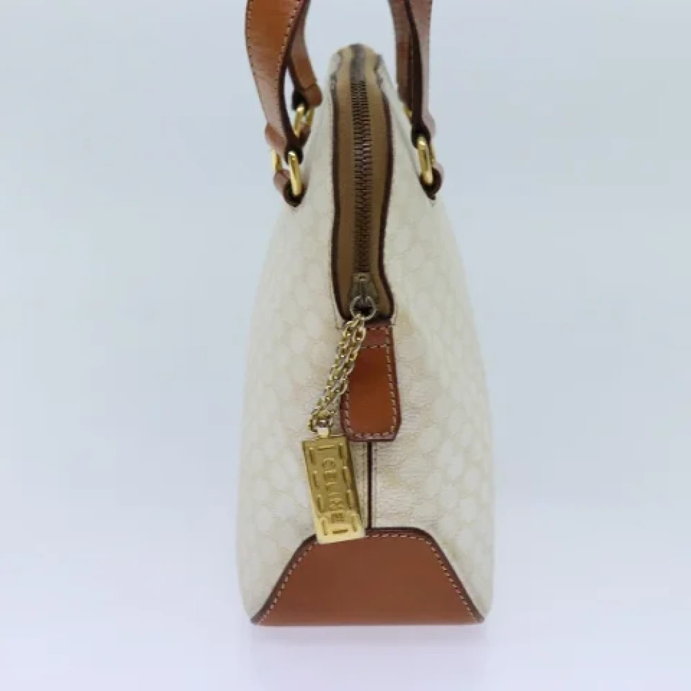 Celine Vintage Pre-owned Leather handbags White Dames