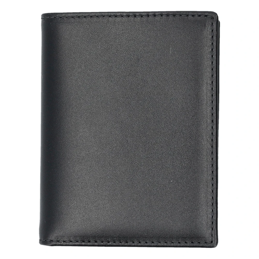 Comme des Garçons Klassieke Leren Kaarthouder Portemonnee Zwart Black Unisex