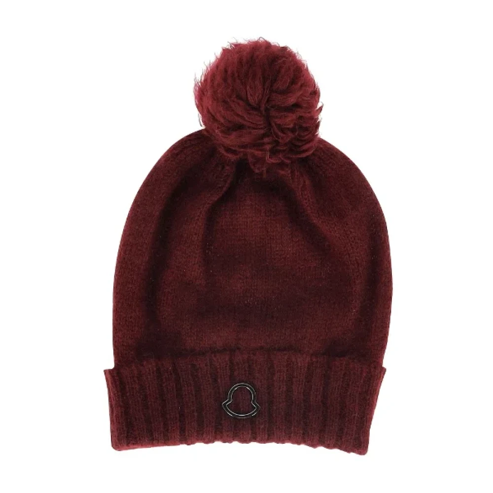Moncler Pre-owned Wool hats Red Dames