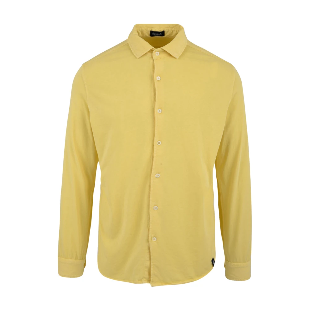Drumohr Gele Overhemden voor Heren Yellow Heren