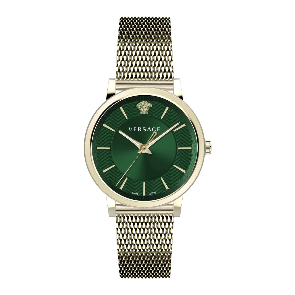 Versace Men's Green/Gold Luxury Dial Watch