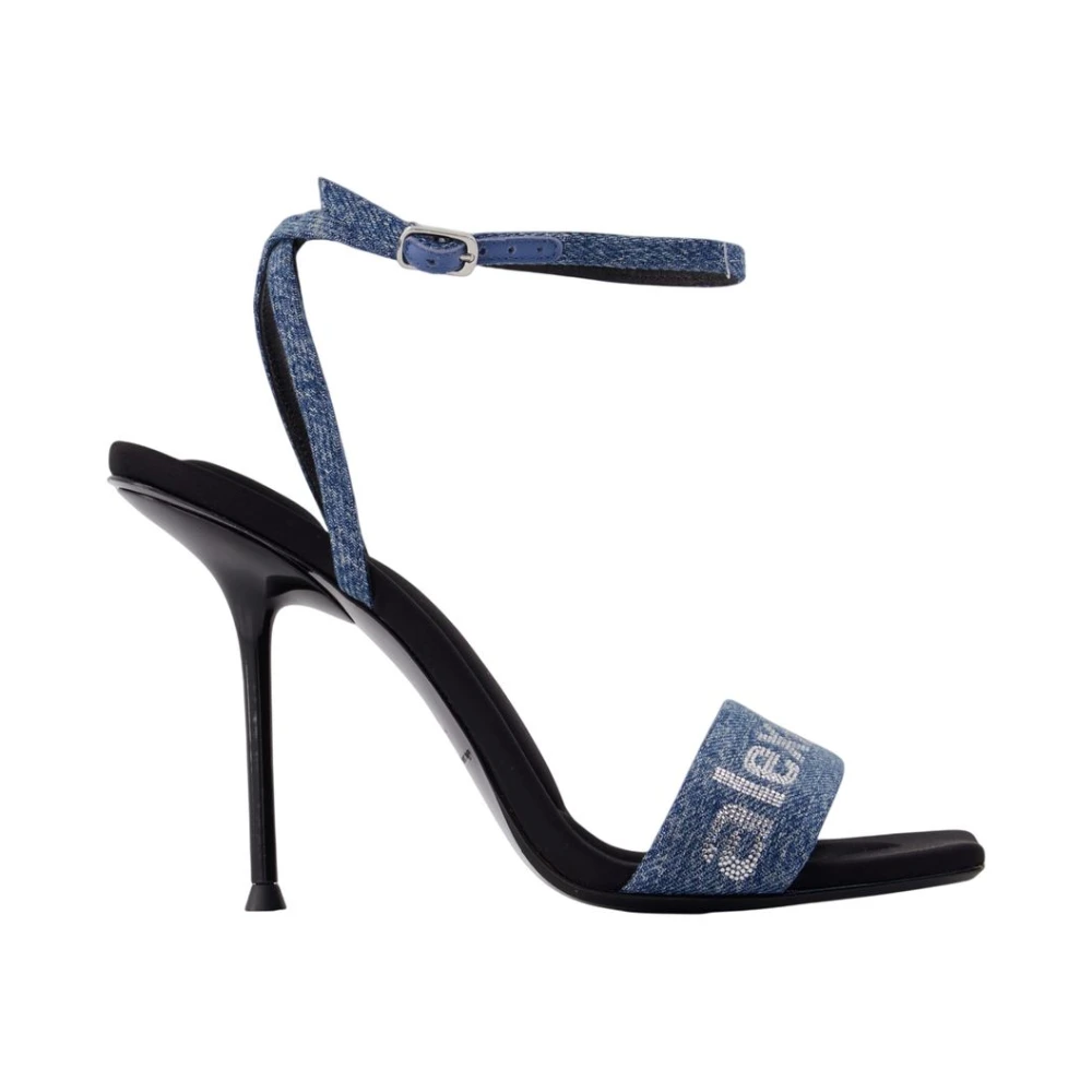 Alexander Wang Blue High Heel Sandals, Female, 3 Uk, Julie Billboard 105Mm Sandal