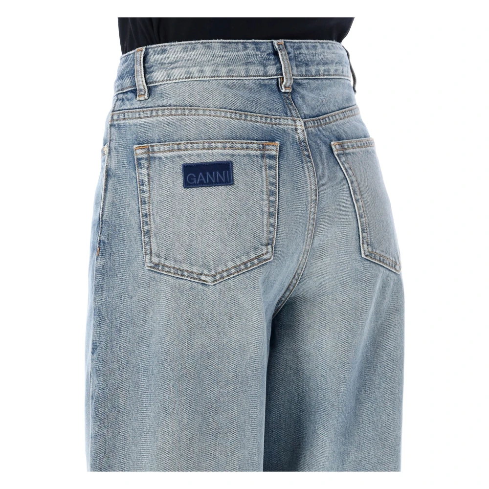 Ganni Lichtblauwe Vintage Balloon Denim Jeans Blue Dames