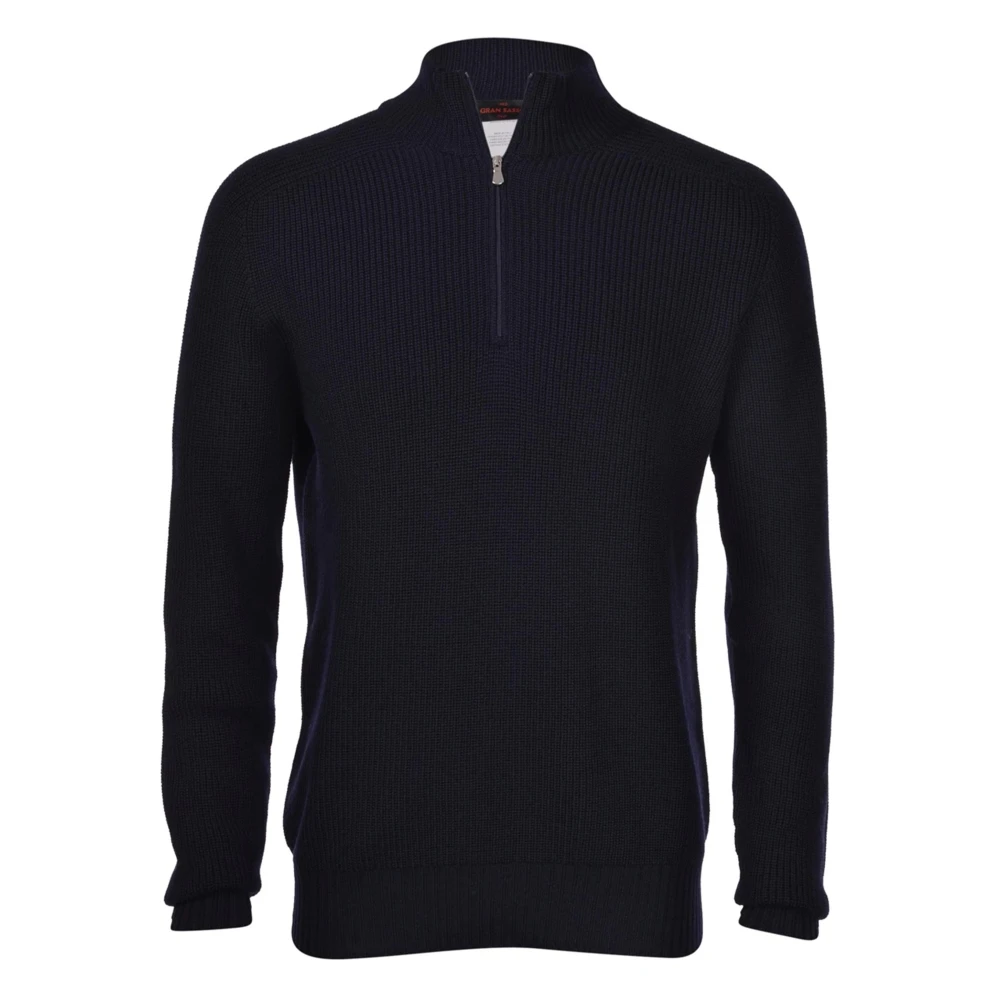 Gran Sasso Stijlvolle Lupo Shirt Blue Heren