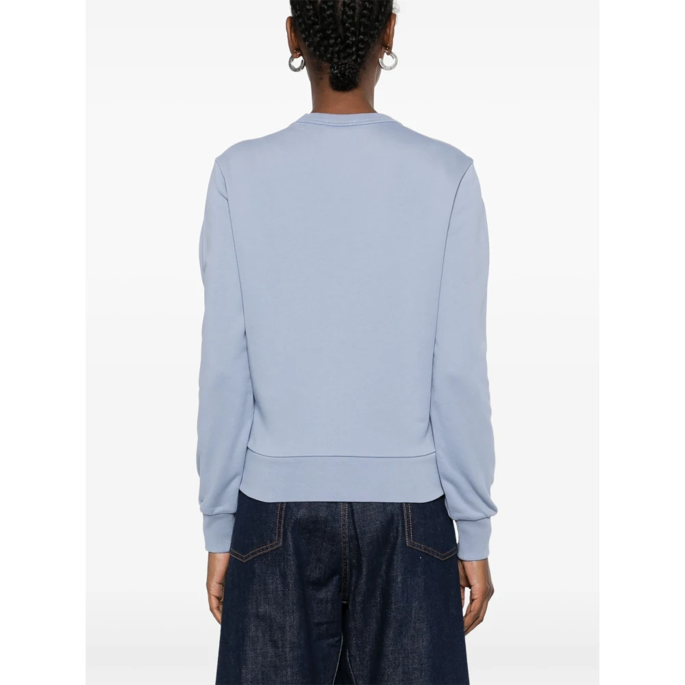A.p.c. Flocked Sweatshirt Blue Dames