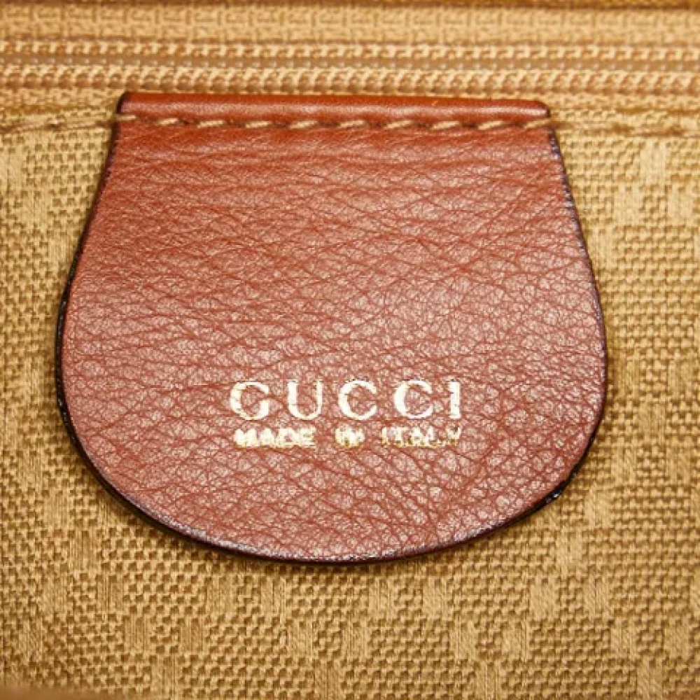 Gucci Vintage Pre-owned Leather shoulder-bags Brown Dames