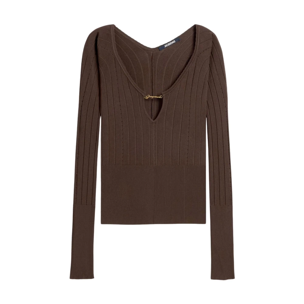 Jacquemus Donna Marrone Maglie, M, New,