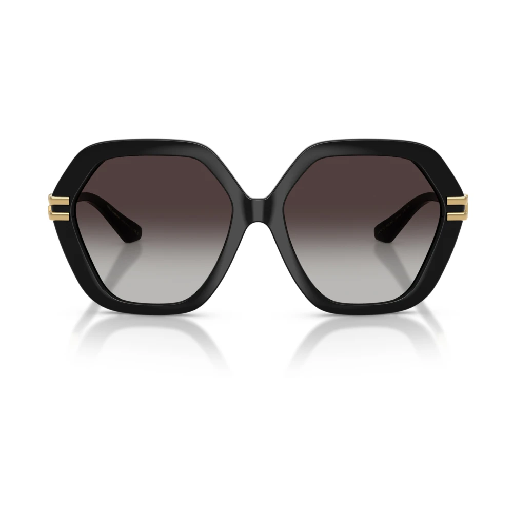 Dolce & Gabbana Black/Grey Dg6210 501/8G Woman Sunglasses Injected Geometric Normal Nuanced - Image 2