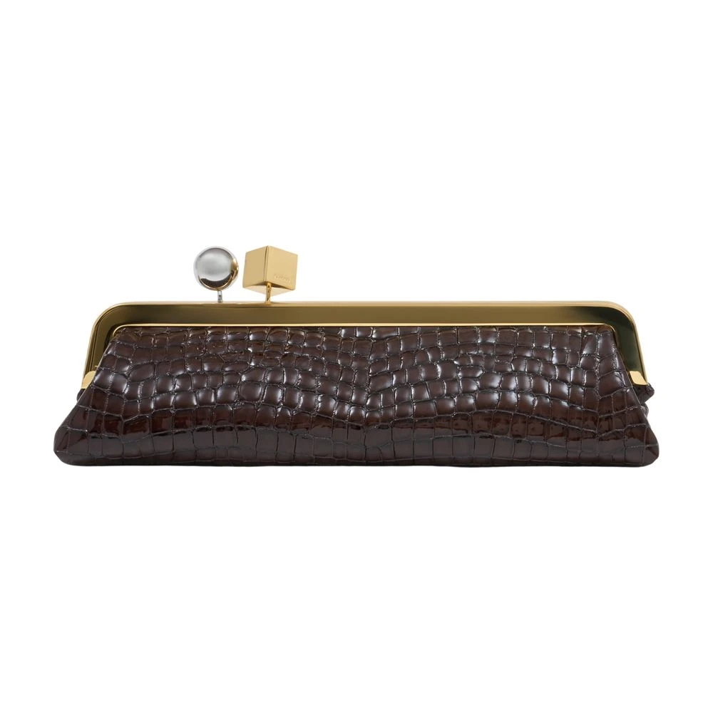 Jacquemus Brown Clutches, Female, One Size, La Pochette Salon
