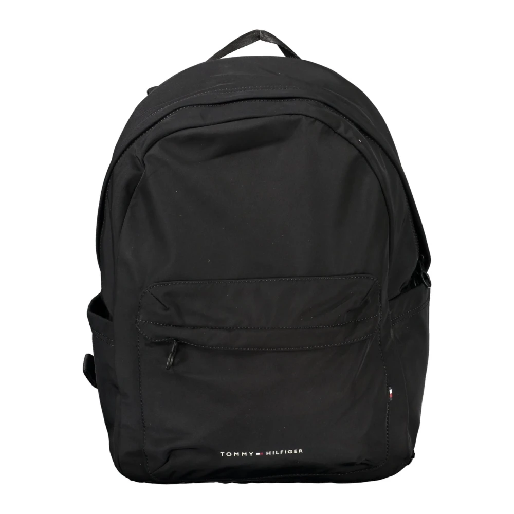 Tommy Hilfiger Zwarte Heren Rugzak met Laptopvak Black Heren
