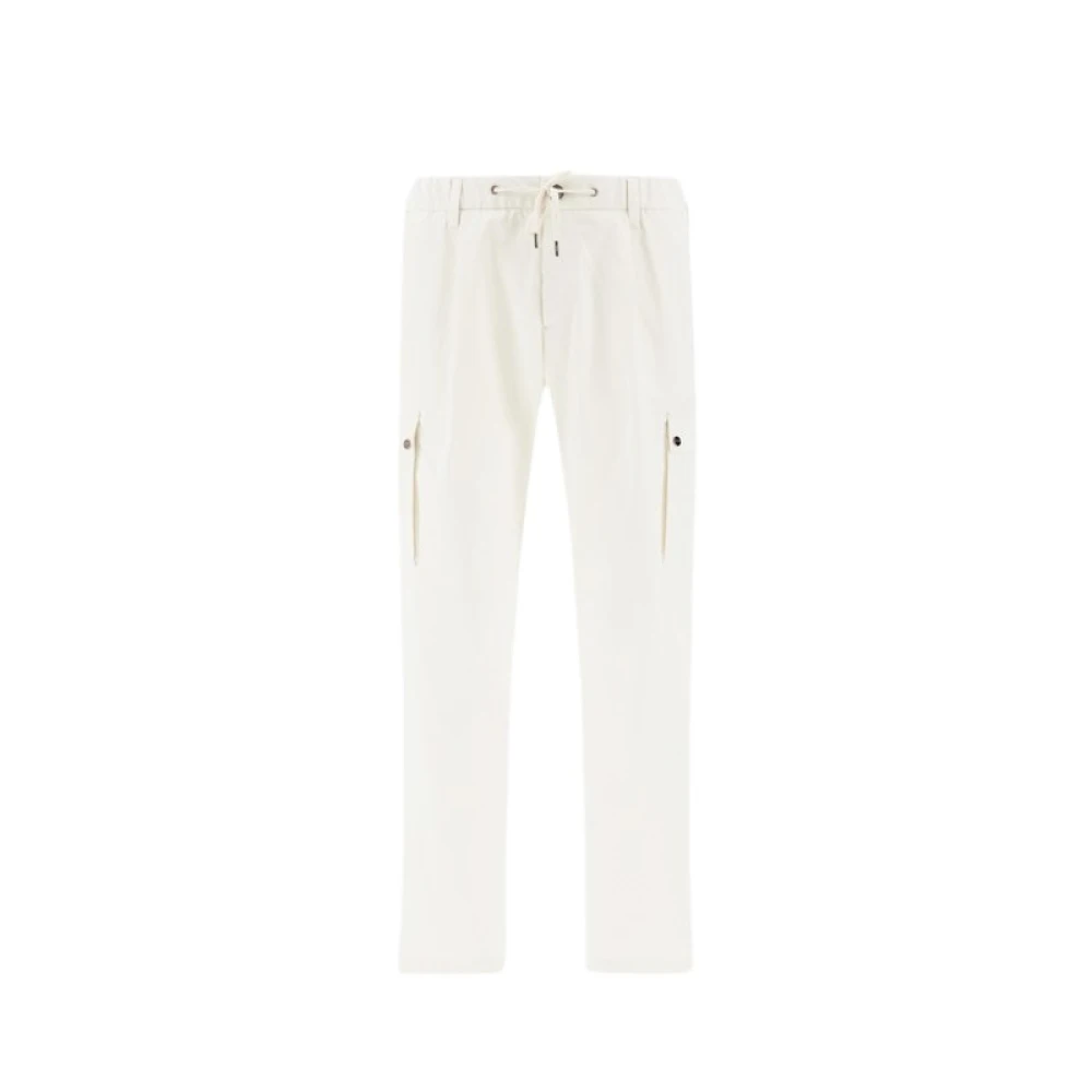 Herno Slim-fit Broek White Heren