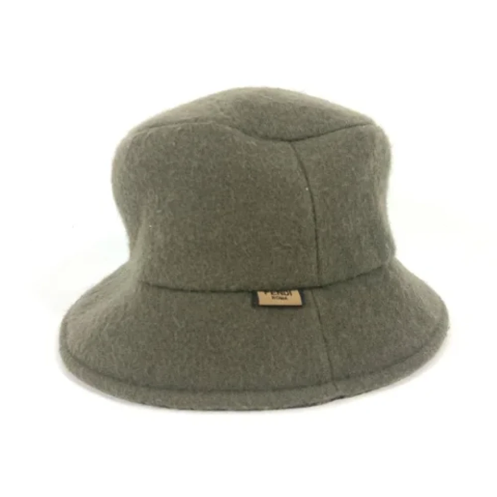 Fendi Vintage Pre-owned Wool hats Brown Unisex