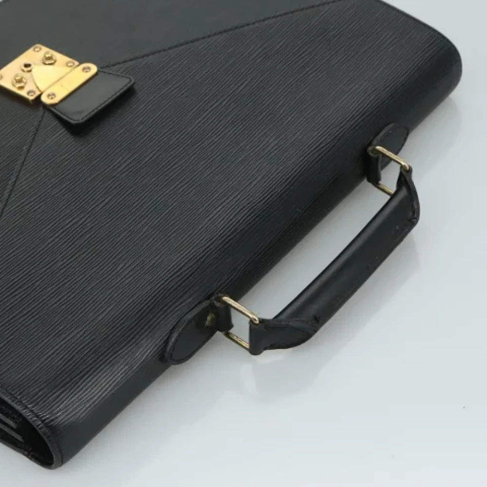 Louis Vuitton Vintage Pre-owned Leather briefcases Black Dames